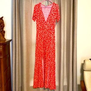 ASOS ditsy floral maxi dress